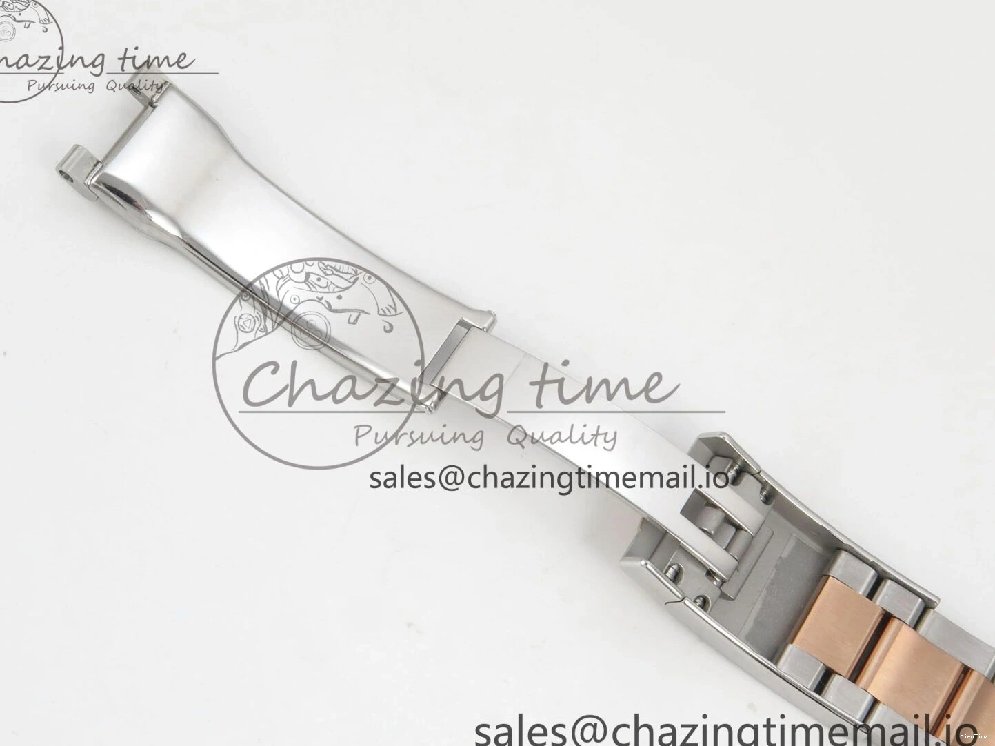 MiroTime 0426 FastDry DateJust 36 SS RG ARF 1:1 Best Edition 904L Steel White MOP Diamonds Dial on Oyster Bracelet SH 57